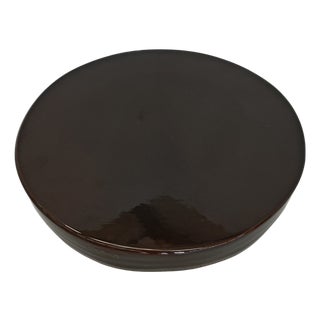 Small Round Ceramic Coffee Table Terrae by Raffaello Biagetti for Atelier Biagetti, 1970s For Sale