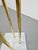 Italian Carrara Marble and Brass Freestanding Coat Rack, 1960s For Sale - Image 6 of 8