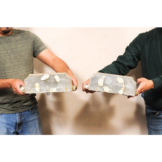 Italian Pair of 18th Century Italian Pierce-Carved Wall Corbels For Sale - Image 3 of 10