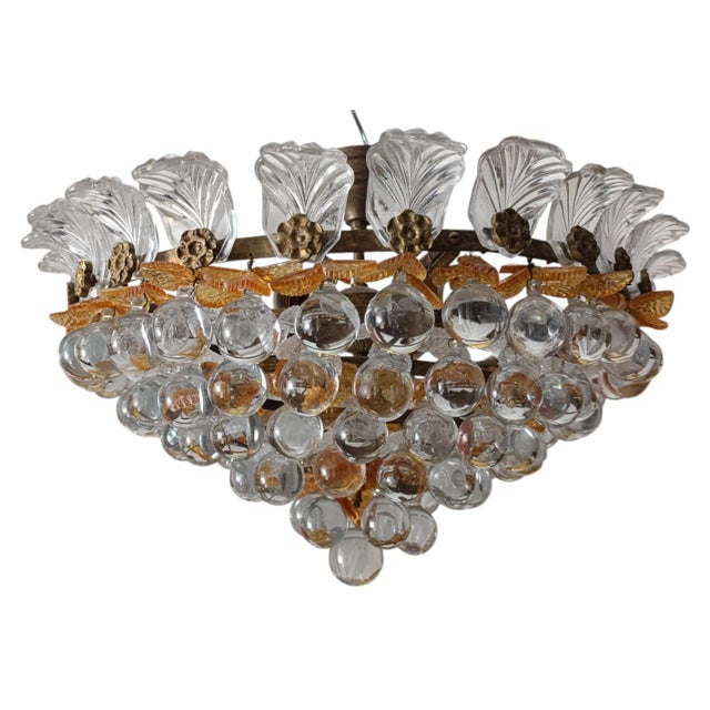 Large Chandelier in Murano Glass For Sale - Image 6 of 7
