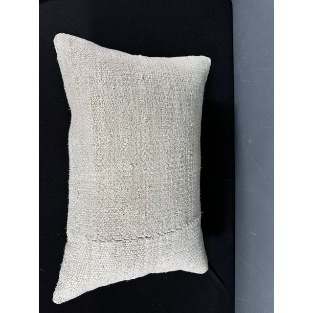 Turkish Hemp Pillow Cushion Natural Beige Pillow Cushion Cover 16" x 24" #30135 Enhance your home decor with our Kilim...