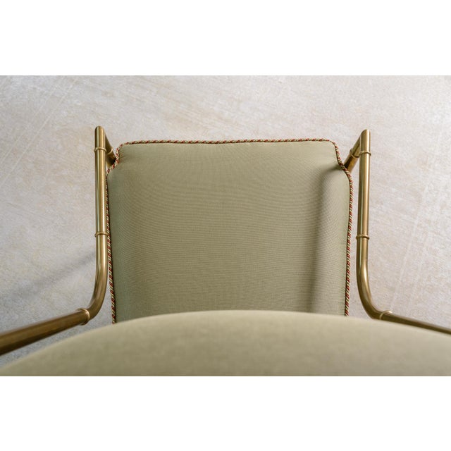 Set of 10 Brass Bamboo Imperial Chairs by Weiman Warren Lloyd for Mastercraft For Sale - Image 10 of 18