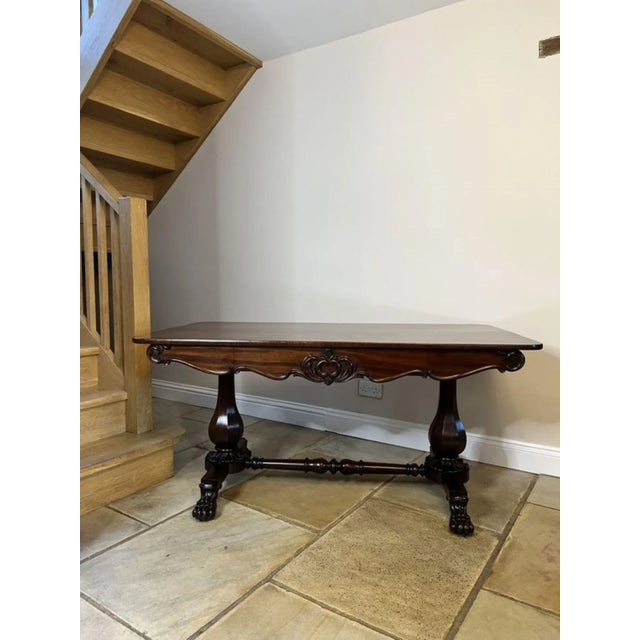 Large Antique William IV Freestanding Library Centre Table, 1835 For Sale - Image 4 of 10