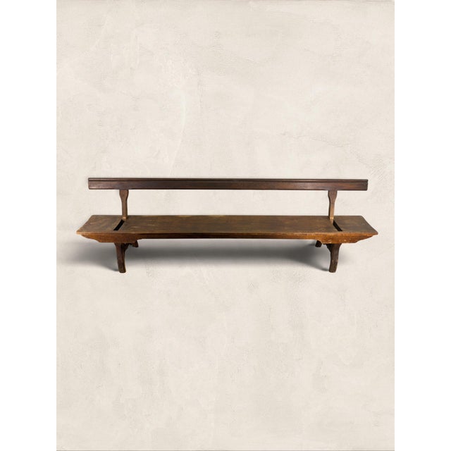 Late 19th Century Antique English Large Reversible Back Tram Bench, 9’ Long For Sale - Image 15 of 16