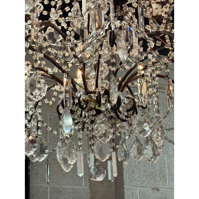 Antique French Crystal Chandeliers For Sale In Dallas - Image 6 of 12