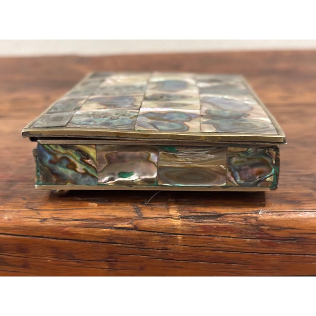 Mid-Century Mexican Abalone Decorative Box For Sale - Image 13 of 18