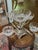 Mid 20th Century Mid 20th Century Antique Silver-Plated and Cut-Crystal Epergne Center Piece For Sale - Image 5 of 14