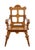 Antique Arts and Crafts Armchair in Carved Oak, 1890 For Sale - Image 6 of 9