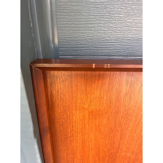 1970s Tobago Brutalist Walnut Headboard For Sale In Denver - Image 6 of 8