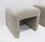 Mid-Century Modern Pair of Directional Ottomans in a Zinc Velvet For Sale - Image 3 of 10