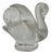 20th Century Crystal Ring Holder with Swan Decoration from Lalique, 1980s For Sale