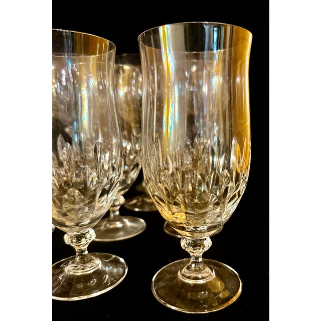 Glass Vintage Lead Crystal Stemware Set - Set of 12 For Sale - Image 7 of 12