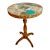 1950s Vintage Folk Art Boho Chic Lucite Encased Semi-Precious Stones Drinks Table With Butterfly Design For Sale