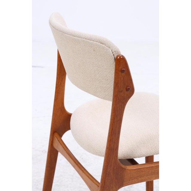 Mid-Century Danish Teak Model 49 Chairs by Erik Buch for Od Møbler, Set of 4 For Sale - Image 9 of 14