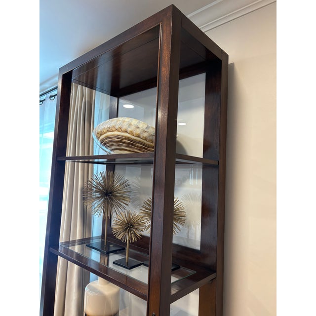 Thomasville Cherry Wood Bookcases - Set of 2 Beautiful Thomasville solid cherry wood bookcases with a timeless design and...