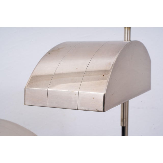 Metal Table Lamps in Nickel Plated Brass and Granit by Marcel Breuer, 1920s, Set of 2 For Sale - Image 7 of 18