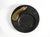 Metal Large Black Granite Valet Tray with a Brass Peacock, 1920s For Sale - Image 7 of 18