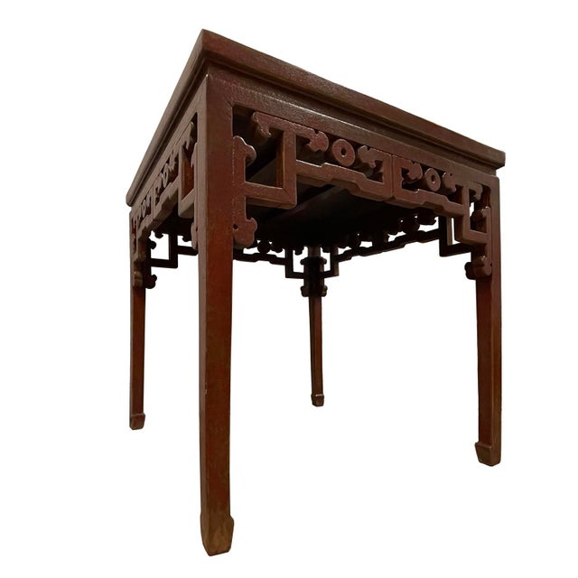 Chinese Mid-20th Century Chinese Red Lacquered Square Dining Table, "Ba Xian" Table For Sale - Image 3 of 8