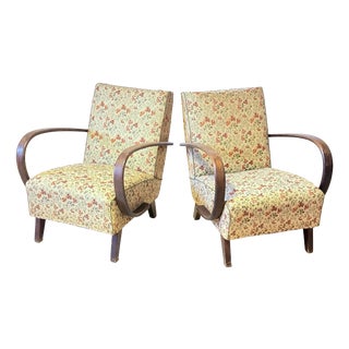 Vintage Armchairs by Jindrich Halabala, 1950s, Set of 2 For Sale