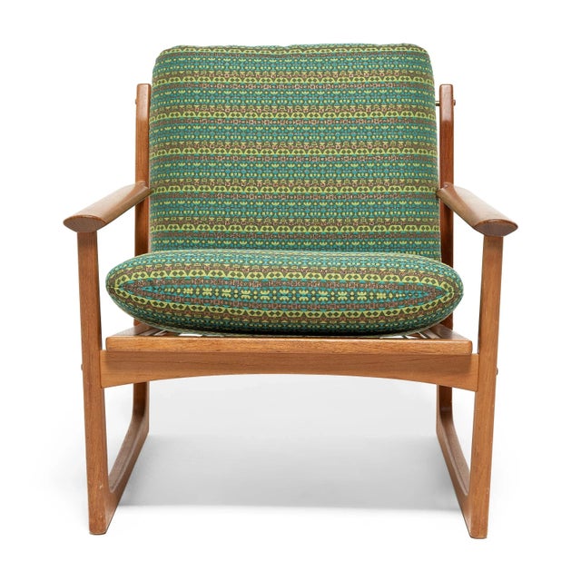 Hans Olsen Pair of Danish Modern Cane Back Armchairs by Hans Olsen For Sale - Image 4 of 13