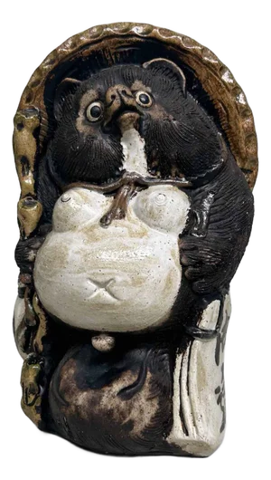 Tanuki Statue from Shigaraki Pottery, Japan, 1970s