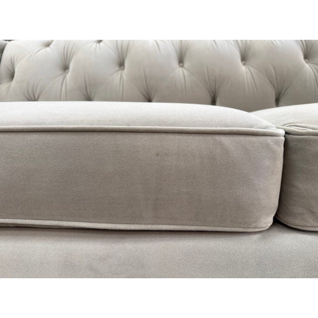 Stickley Greige Upholstered and Tufted Draper Sofa For Sale - Image 14 of 18
