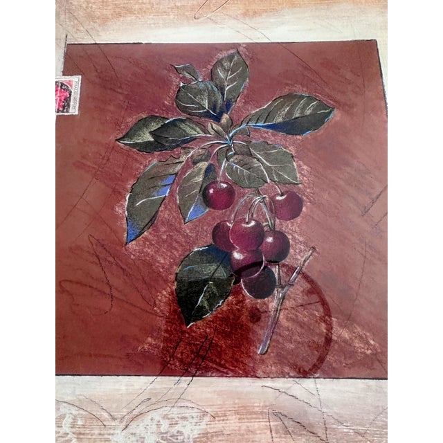 Vintage Orange and Cherry Blossom Pair of Framed Prints For Sale - Image 10 of 12