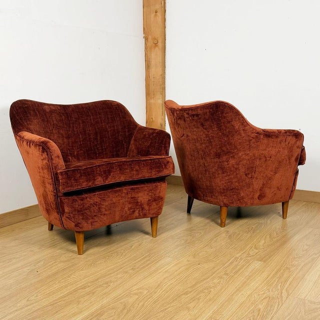 Mid-Century Italian Chairs, 1950s, Set of 2 For Sale - Image 3 of 7