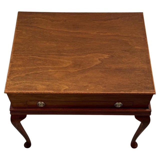 2000 - 2009 Early 20th Century Antique English Mahogany Box on Stand For Sale - Image 5 of 14