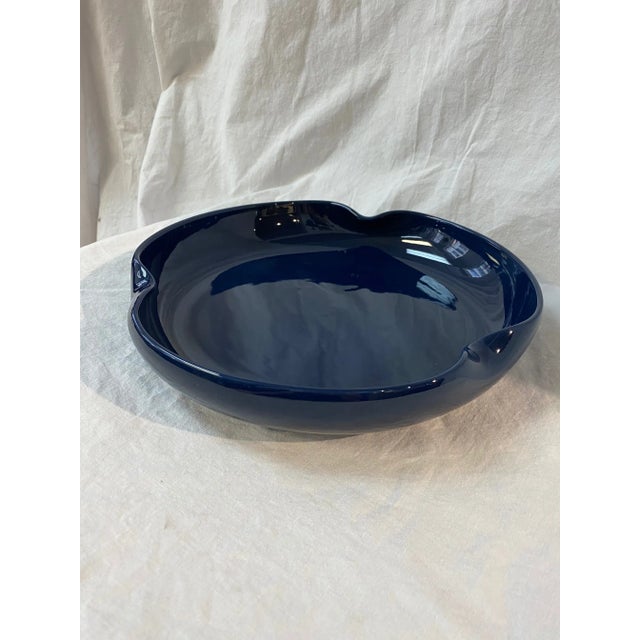 1980s Blue Glazed China Bowl For Sale - Image 9 of 12