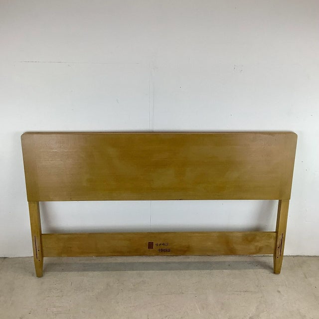 Mid-Century Full Size Maple Finish Headboard For Sale - Image 13 of 13