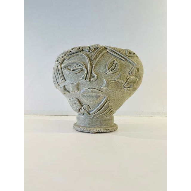 1990s David Farnsworth Abstract Face Sculpture For Sale - Image 4 of 13