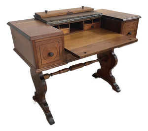 Antique Spinet Secretary/Desk Attr. To Hekman
