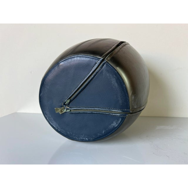 1980s 80's Postmodern Italian Leather Sculpture For Sale - Image 5 of 11