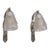 Schneider Pair of French Art Deco Tulip Shade Wall Sconces, Birds Motif - 1930s For Sale