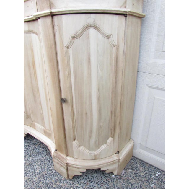 Antique Bleached Out and Weathered Italian Credenza For Sale - Image 9 of 18