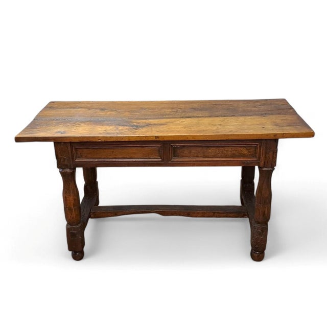 Antique Italian Walnut Table, 1600s For Sale - Image 3 of 10