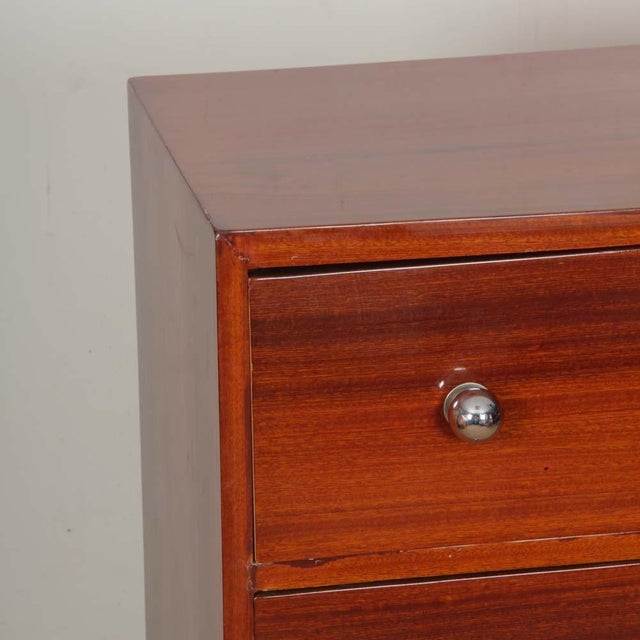 Large Art Deco Mahogany Chest of Drawers, 1940s For Sale - Image 3 of 8