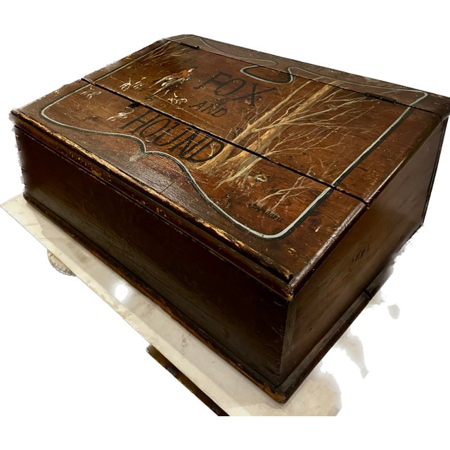 English Antique English Fox & Hound Bookstand For Sale - Image 3 of 4