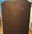 Wood Antique Arts & Crafts Oak Bookcase With Original Leaded Glass Doors – Narrow 11” Profile For Sale - Image 7 of 9