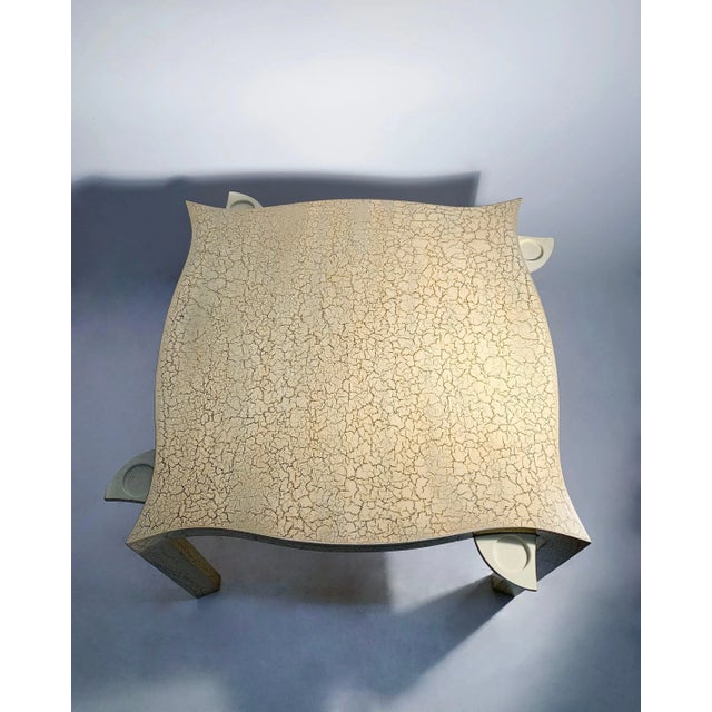 Late 20th Century Vintage Dining or Card / Game Table By Samuel Marx in a Craquelure Finish For Sale - Image 5 of 5