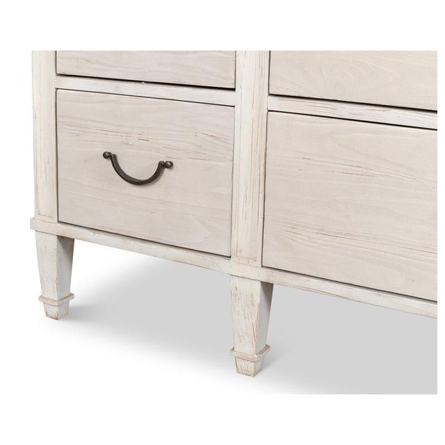 2020s White Painted Bungalow Dresser For Sale - Image 5 of 11