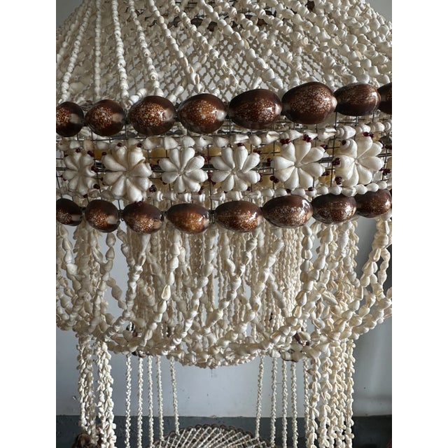 Huge Shell Hanging Planter - Boho Chic For Sale - Image 4 of 9