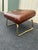 Pearl Wick Leg Lounger- 1960s Adjustable Vinyl Footstool For Sale - Image 4 of 12