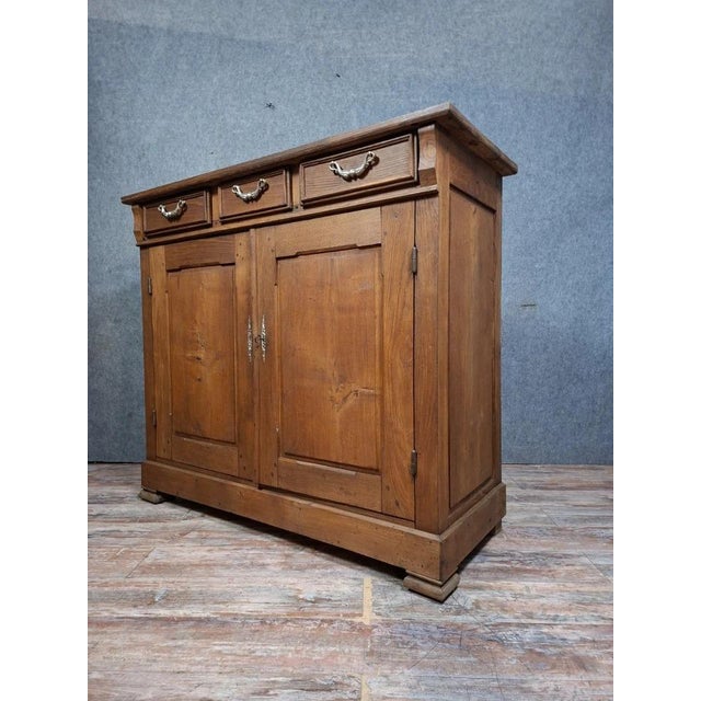 Antique Brown Wooden Sideboard For Sale - Image 9 of 10