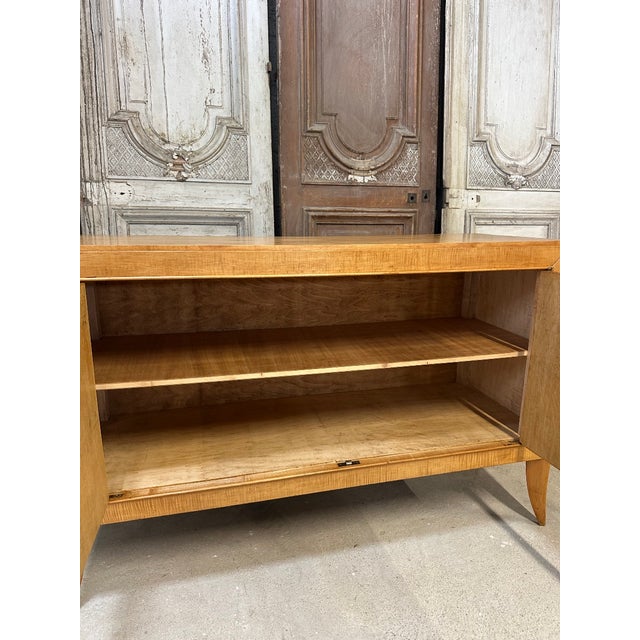 French Sideboard in Sycamore Veneer, 1940s For Sale - Image 12 of 13