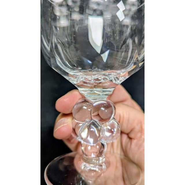 1960s 1960s Lalique Clos Vougeot Wine Glasses - Set of 6 For Sale - Image 5 of 6