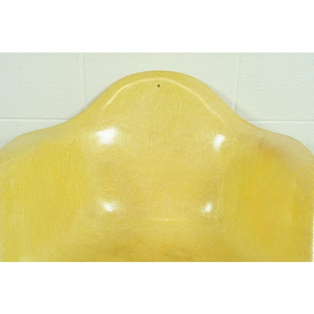 1950s Charles Eames for Herman Miller Mid-Century Modern Yellow Fiberglass Arm Chair, Circa 1950s For Sale - Image 5 of 11