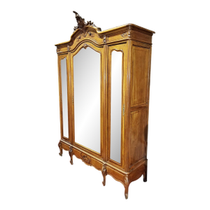 Antique French Armoire, 3 Door Louis XV Style