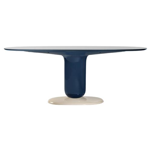 Blue 190 Explorer Dining Table with Glass by Jaime Hayon for BD Barcelona For Sale - Image 13 of 13